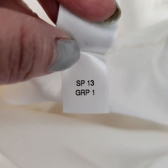 St.‎ John Pencil Skirt Womens 16 Ivory Wool Rayon Blend Silk Lined Mini Stretch - Picture 5 of 8